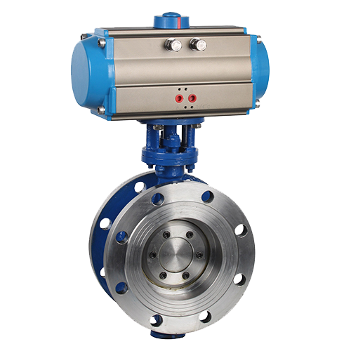 D643H气动法兰硬密封蝶阀